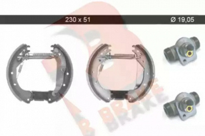 R BRAKE 79rbkt0040 -  Комплект тормозных колодок